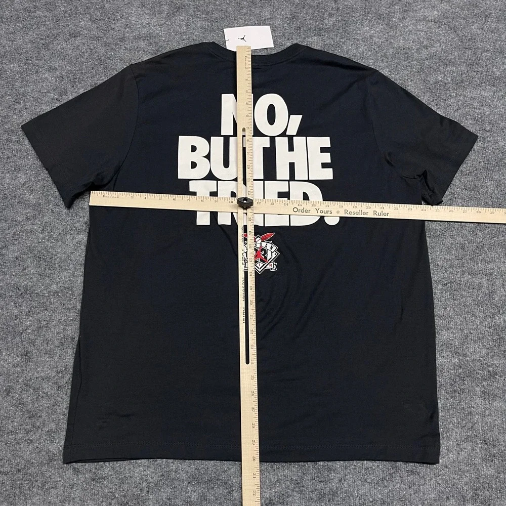 Jordan Shirt Mens XL Black Graphic Michael Jordan The Greatest Baseball Player